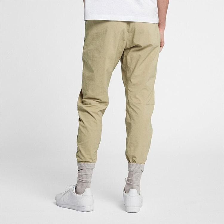 Nike Small Logo Pattern Woven Athleisure Casual Sports Long Pants Khaki Men's CD9229-297