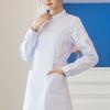 Women's Fashion Bias Lapel Standing Neck Long Sleeve Color Uniform Dresses