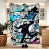 Jujutsu Kaisen Print Blanket - Soft & Comfortable, for Bedroom, Travel, Sofa, Home Decoration - Birthday Christmas Gift for Friend