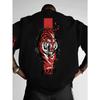Men's Fit Tiger Graphic T-Shirt - Round Neck Short Sleeve Summer Casual Tee Suitable for Summer Outfits & Casual Attire - Men's Fashion Essential