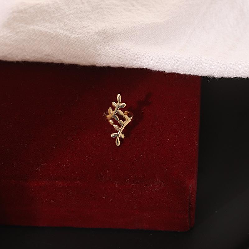 

Универсальный модный мужской модный женский клипса для ушей в виде листа дерева женский