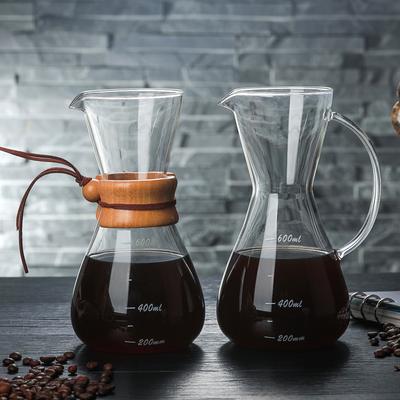 High Borosilicate Heat-resistant Glass Coffee Sharing Pot, Hand-brewed Pot Sharing Set Coffee Set, Glass Pot
