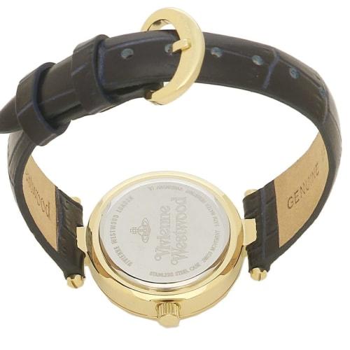 Vivienne Westwood Women's Watch, 29mm, Quartz, Navy/Black, Leather, VV092NVNV