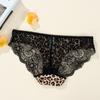 3PCS Women's Sexy Lace Panties Seamless Cotton Crotch Breathable Low-Rise Lingerie Underwear Comfortable Underpants