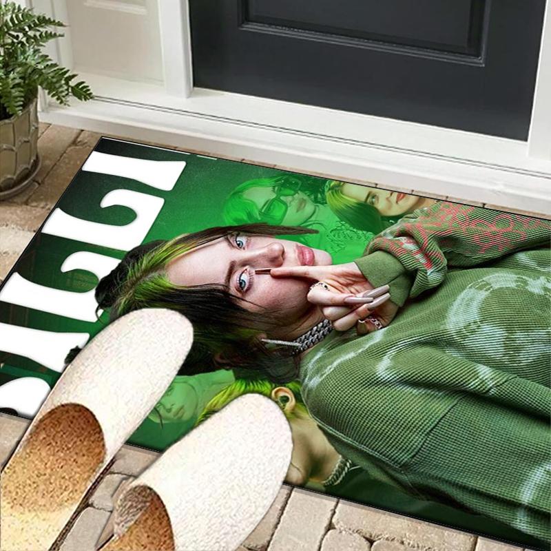 Bi-llie music Artwork Office Rug Chair Mat, Game Carpet, Suitable for Front Door, Bedroom, Living Room, Desk, Holiday Gift