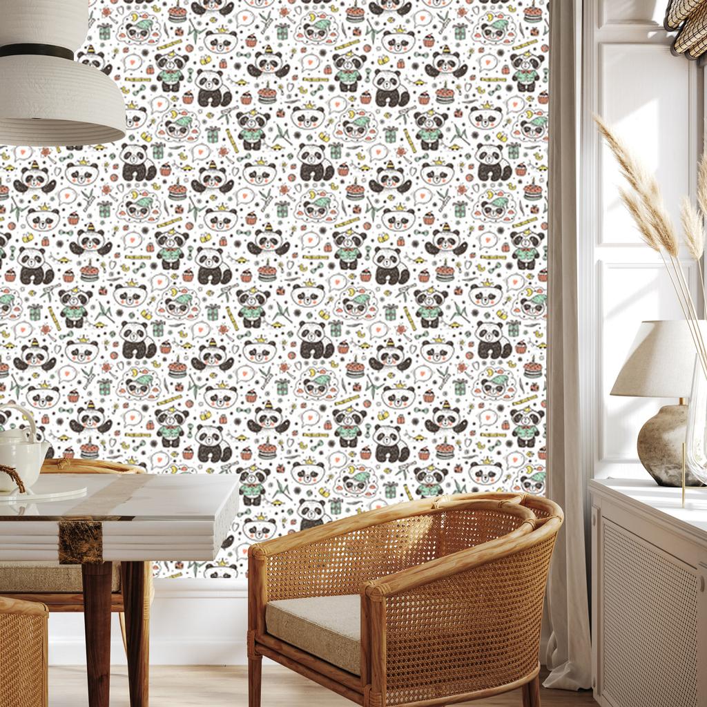 Panda wallpaper for living room and bedroom 50x1000