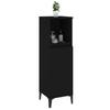 Bathroom Cabinet Black 30x30x100 cm Particleboard