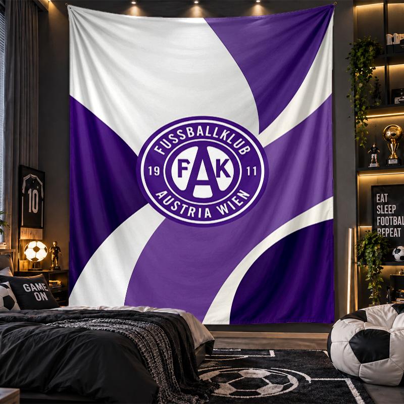 Wall Hanging Tapestry Austria Wien FC Print Cloth for Living Room Bedroom Home Decor