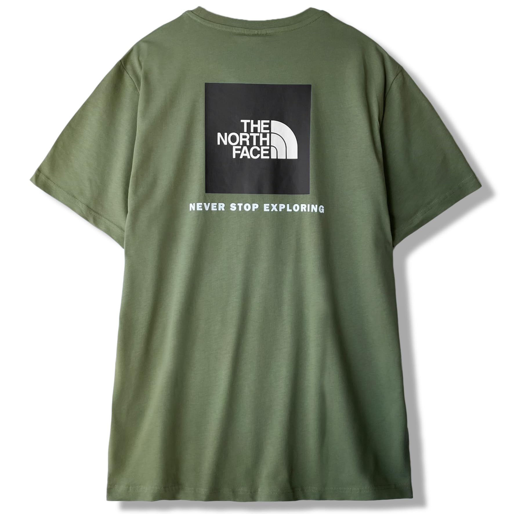 

Северная футболка с коротким рукавом и принтом на спине BOX Logo BOX NSE Хаки Зеленый Террариумный Зеленый Размер L [The Face] Мужская Футболка TEE, [Б/У]