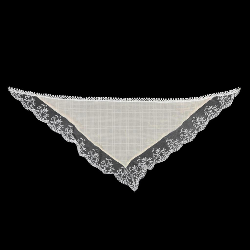Double-use Triangle Headscarf Lace Trim Hair Scarf Early Spring Butt Curtain Small Apron A-Line Half Skirt Fashion Ins Style Stacked Short Skirts