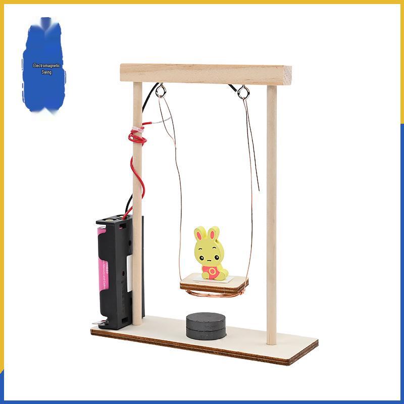 Handmade Electromagnetic Swing DIY Science Experiment Kit for Kids - STEAM Physics Teaching Model