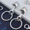 6Pcs/set Heavy Duty Alloy Car Engine Piston Keychain for Automotive Enthusiasts Mechanical Design Keyring Gift