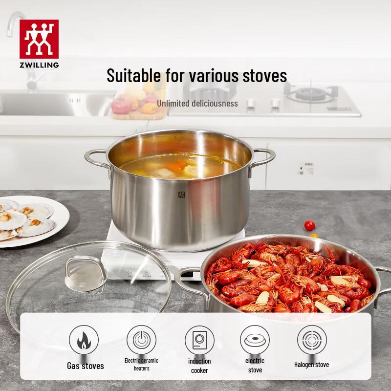 Zwilling TWIN Nova Plus 24cm Stockpot with Steamer