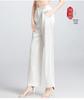 2025 Women's Mulberry Silk Wide-Leg Pants: Loose, White, Straight, Large Size, Casual Spring/Summer Wear