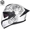 DOT Full Helmet Double Mirror Helmet Men's Four-season Universal Hard Hat Female Knight Locomotive Double Lens
