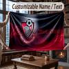 Custom Name Flannel Throw Blanket Bournemouth Football Pattern Warm Home Decoration