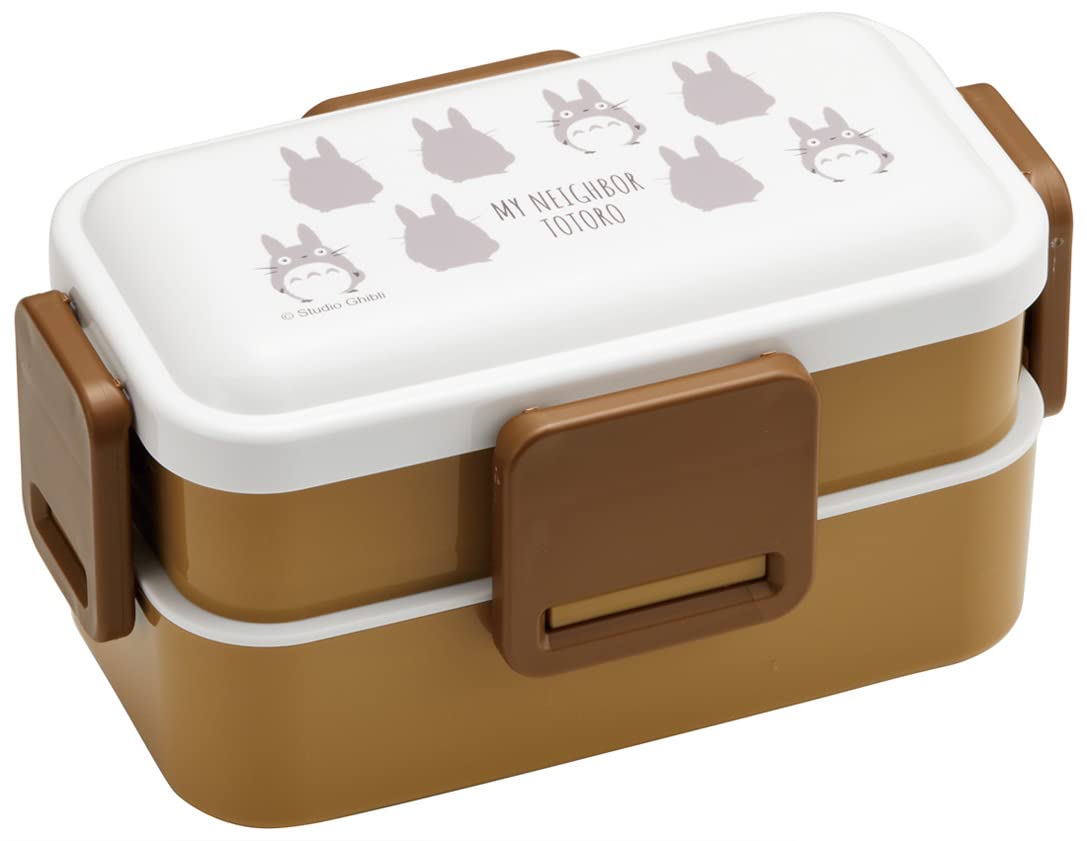 

Skater Антибактериальный Ланч-бокс с мягкой крышкой для сервировки 600 мл Мой сосед Тоторо Силуэт Ghibli Сделано в Японии Куполообразный 2-ярусный PFLW4AG-A