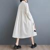 Long sleeve Plus size Cotton vintage new in dresses for women casual loose spring autumn Shirt dress
