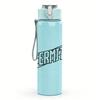 1PC Dark Band Group Rectangular Print 750ml Colorful Plastic Sports Water Bottle Leakproof Pop Up Lid with Straw for Outdoor Work Home Use