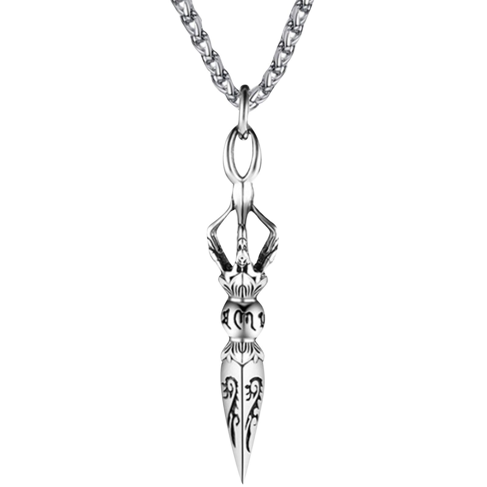 

Европейские и американские ювелирные изделия персонализированное ожерелье ожерелье в стиле панк One Size чёрный