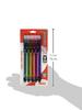 Pentel Colorful Ballpoint Medium Black R.S.V.P. Pens, Nib, Ink, 5-Pack (BK91RDBP5M)