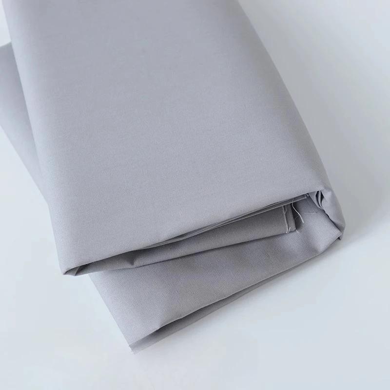 Wide 140cm Cotton Poplin Fabric Solid Color White Red Black for Sewing Accessories Quilting Patchwork Handmade 100/300/500cm