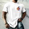 Men's Retro Hawaiian Texture Print Short Sleeve T Shirt Loose Fit Casual Summer Daily Wear Top Soft Fabric Breathable Design