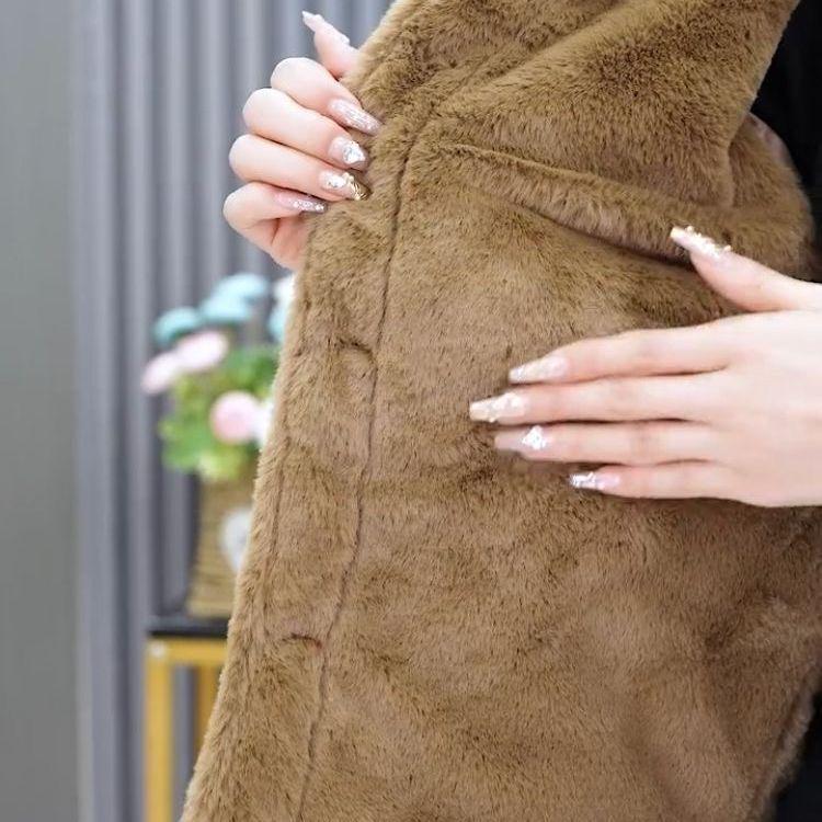 Women's Thickened Corduroy Jacket with Fleece Lining - Warm, Fashionable, Age-Reducing, Loose Fit, Slimming Long Sleeve Outerwear