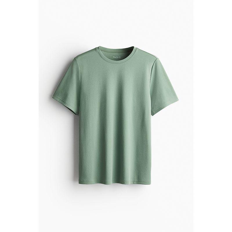 

[H & M Move Drymove™] Мужская спортивная футболка Легкая тренировочная с коротким рукавом Топы 1158136