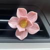 Ceramic Peony Lotus Car Fragrance Diffuser Stone Car Perfume Car Air Vent Decoration Women's Car Interior Ornament