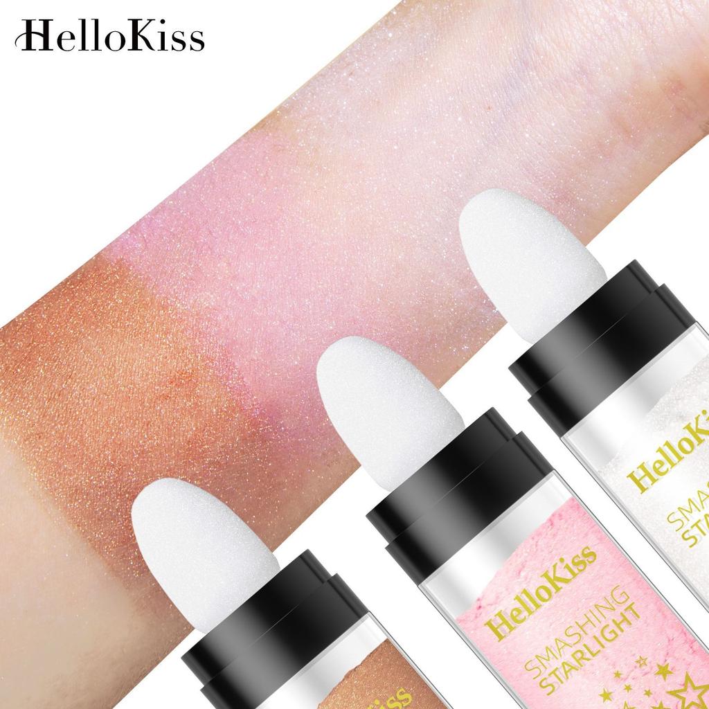 Hellokiss Pat Powder, Brighten The Whole Body High-gloss Powder Trimming Powder, Natural Three-dimensional Trimming Powder