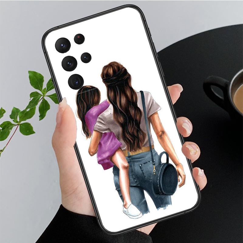 Mother Mom Daughter Son Phone Case for Samsung Galaxy A35 A55 A54 A15 A25 A05s A05 A22 A24 A52 A33 A34 M34 M14 M54 M23