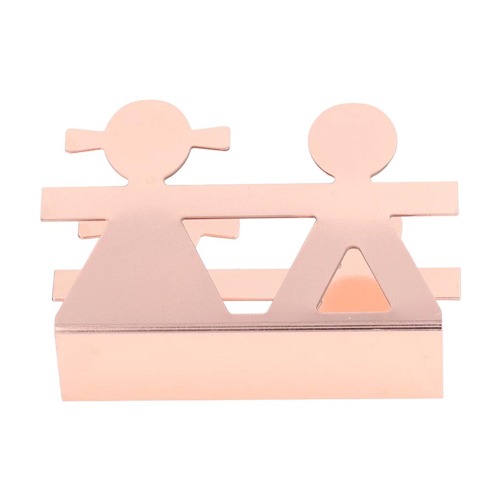 Vertical Napkin Holder Humanoid Pattern Iron Art Napkin Holder Multifunction Metal Napkin Holder Desktop