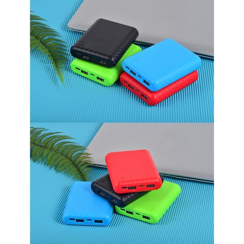 Gör-det-själv 4x18650 Batterihållare Laddare Yttre Plastskal Powerbank Skal Portabla Externa Lådor utan Batterier