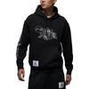 Jordan SS24 Cartoon Anime Thin Fleece Pullover Hoodie Long Sleeve American Vintage Sweatshirt Men Hoodies Black FV8595-010