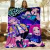 1pc K-Pop Demons Outdoor Blanket Lightweight Flannel, All-Season Use for Sofa, Bed, Travel, Camping, Living Room, Office, Couch067