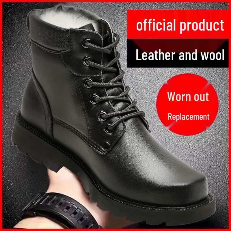 Russische Importierte Winter Martin Stiefel - Dicke Wolle, Echtes Leder, Rutschfest, Kältefest.