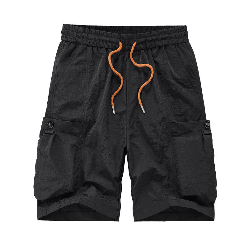 Pantaloni casual de lucru pentru bărbați, de vară, stil sport în aer liber, cu buzunare multiple, respirabili, cu uscare rapidă