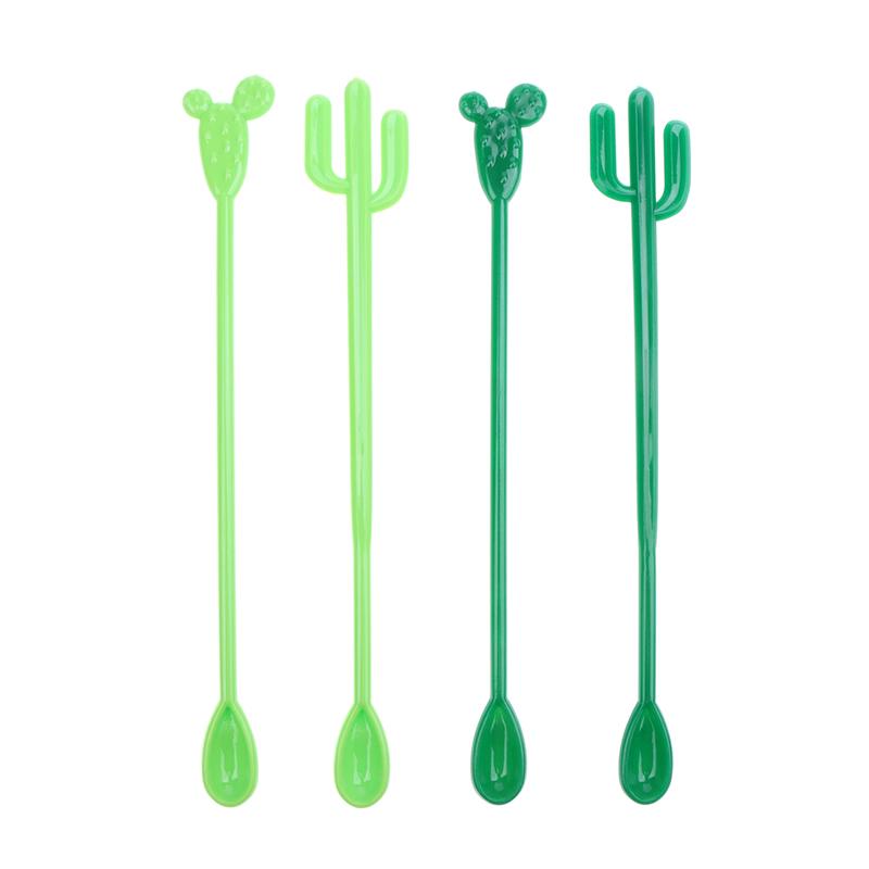 6 Stücke Kunststoff Cocktail Muddler Trinken Wein Decor Cocktail Swizzle Sticks Feigenkaktus Flamingo Wein Rührer Kaffee Puddler