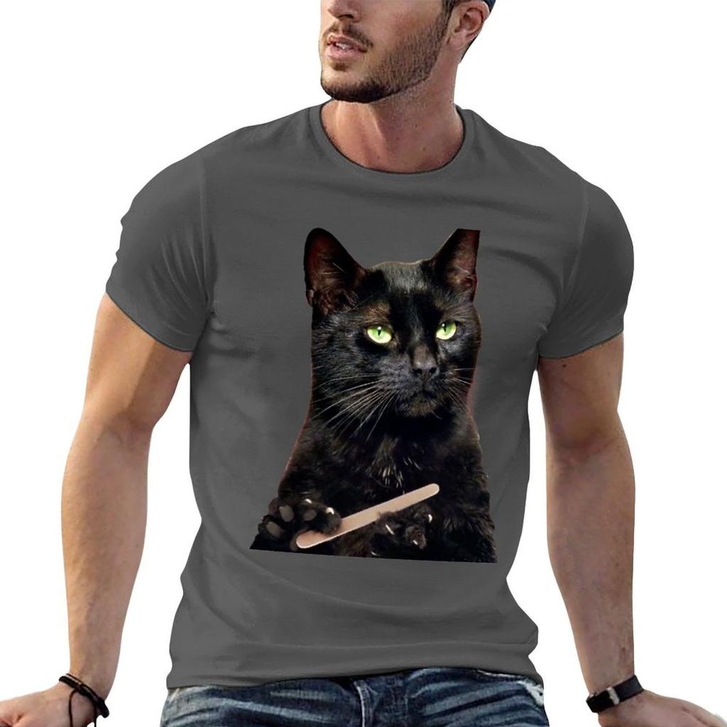 Cat Liching The Nail Tshirt Graphic T Shirts For Unisex Cotton T Shirts Unisex 100 T Shirt Unisex Plain Tshirt