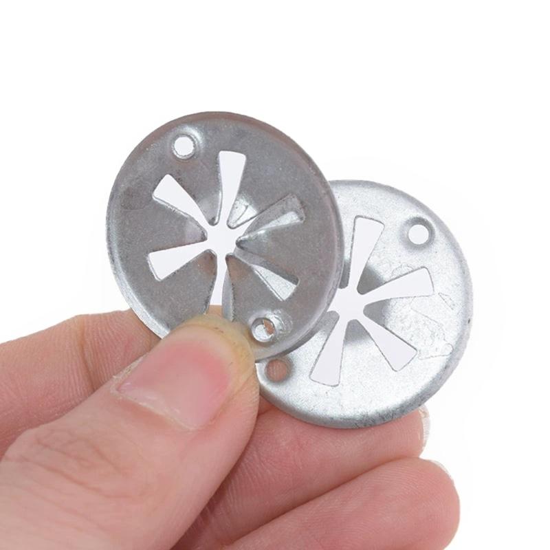 Clamping Discs Heat Protection Plate, 30mm Metal Heat Plate Spring Rings Assortment Clips for Attaching Heat Shield