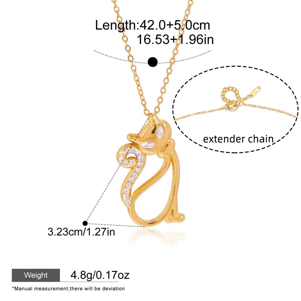 Yori Small Waterproof Stainless Steel Dachshund Pendant Necklace Unique Classic Fashion Jewelry Bijoux Femme