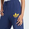 Adidas Originals Pearl Trefoil Cuffed Sweatpants Logo Print Drawstring Loose Fit Joggers Women Bottoms Dark-Blue IL2423