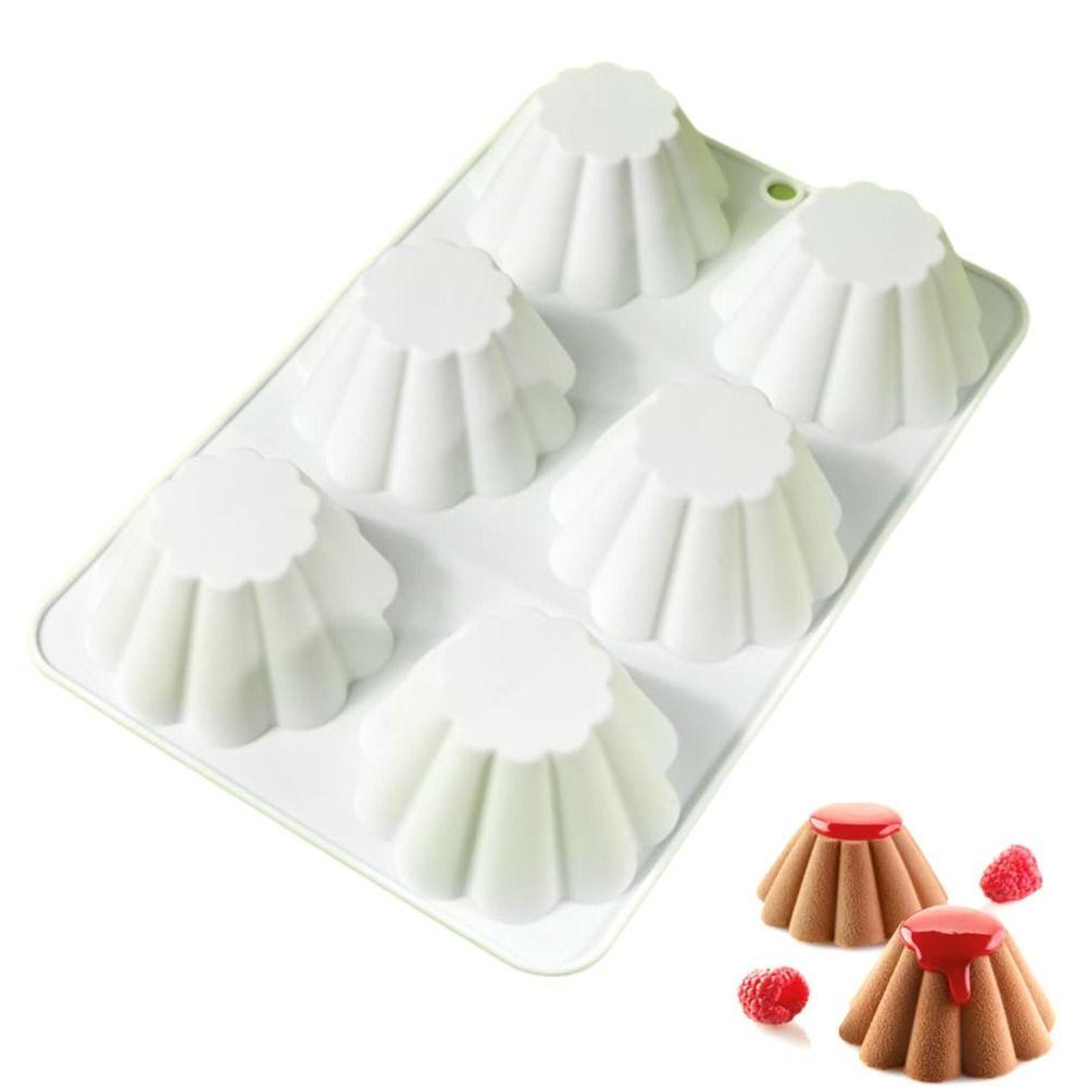 6-Cavity Cake Mold Creative DIY French Pastry Baking Mold New Chocolate Dessert Mold Pastry Making