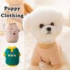Pet Fleece Sweater Bear Pattern Outfit Small Dog Plush Clothing Thermal Lightweight Winter Wear Puppy Apparel Soft Warm Coat
