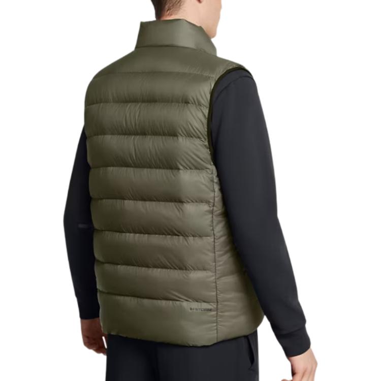 Under Armour FW24 Legend Logo Comfortable Waterproof Warm Vest Men vest Green 1385838-390