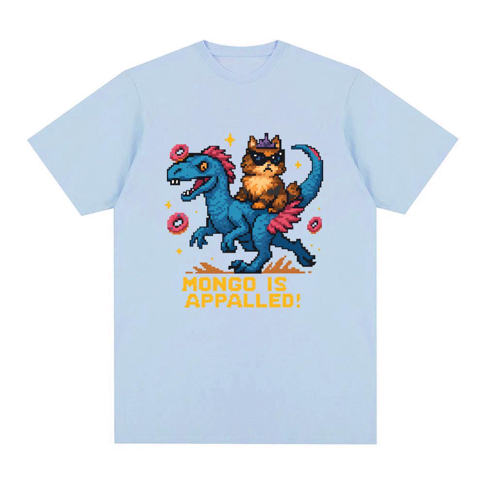 Mongo is Appalled Dungeon Crawler Carl TShirt Round Neck Comfortable Tees Summer Oversized Clothes Fashion Cotton Oneck Tops