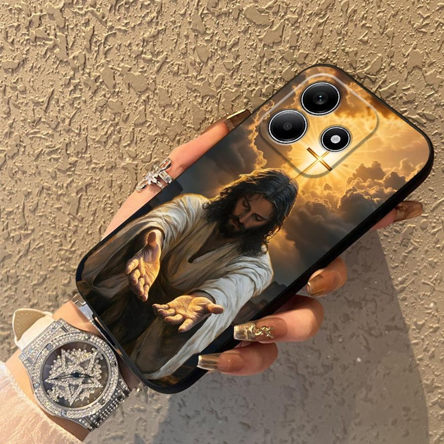 Creative Jesus Art Phone Cover Case for Xiaomi Redmi Note 14 9 8 7 14C A3 A4 A5 A1 12C 13C 10 12 11 K80 13 Pro Plus A2 K40 A1