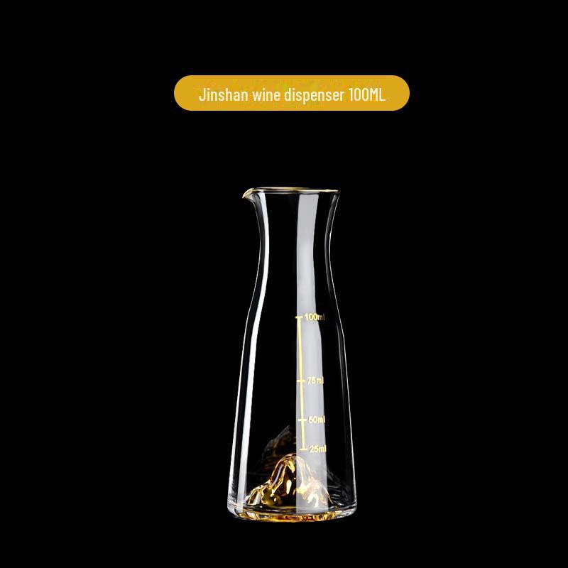 Wine Dispenser Cup with Scaled Thick Bottom, 7-Shaped Handle, Glass for White Wine - Perfect for Home or Commercial Use