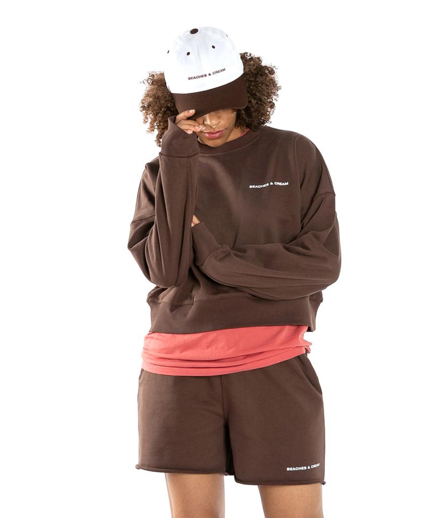 Bichiseuaenkeulim Small Logo Two-Tone Ball Cap-White(Brown)